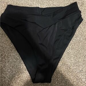 Victoria Secret Black High-Waisted Bikini Bottom